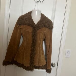 Suede And Lamb Mongolian Fur Afghan Penny Lane